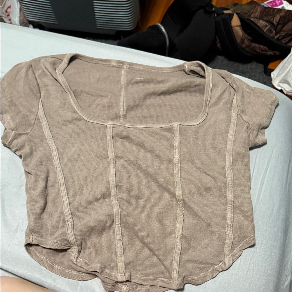 Arizona Jean Company Tan Crop Top